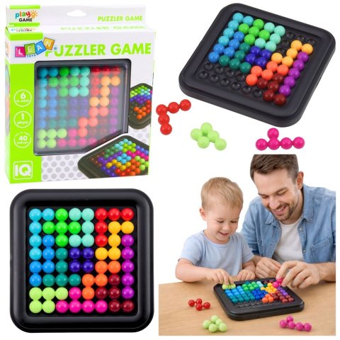 Układanka Łamigłówka Kolorowe Kuleczki Lean (30763) Lean