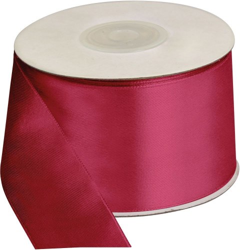 Wstążka Craft-Fun Series satynowa 50x25 [mm x m] różowa ciemna Titanum (50/25/006) Titanum