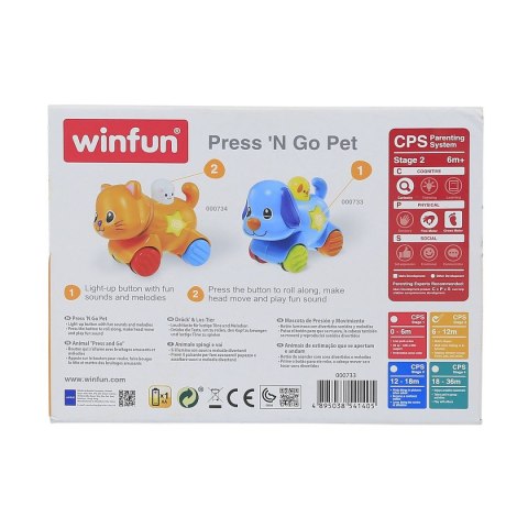 Zabawka edukacyjna Kotek naciśnij i jedź Smily Play (000734) Smily Play