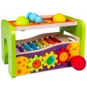 Zabawka edukacyjna Przybijanka drewniana z cymbałkami Smily Play (SPW83694) Smily Play