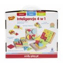 Zabawka edukacyjna drewniana inteligencja 4w1 Smily Play (AC7620 AN01) Smily Play