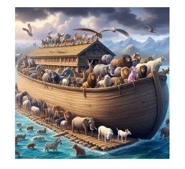 Zestaw kreatywny Diamentowa mozaika Arka Noego 40x30cm Norimpex (NO-2001950) Norimpex