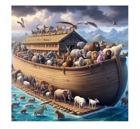 Zestaw kreatywny Diamentowa mozaika Arka Noego 40x30cm Norimpex (NO-2001950) Norimpex