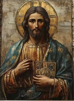 Zestaw kreatywny Diamentowa mozaika Jezus Ikona 40x30cm Norimpex (NO-2003030) Norimpex