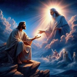 Zestaw kreatywny Diamentowa mozaika Jezus i Bóg Ojciec Święty 40x30cm Norimpex (NO-2001863) Norimpex