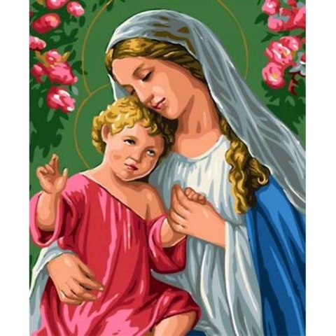 Zestaw kreatywny Diamentowa mozaika Maryja z dzieciątkiem 30x40cm Norimpex (NO-1006779) Norimpex