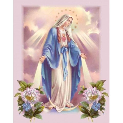 Zestaw kreatywny Diamentowa mozaika Matka Boska 30x40cm Norimpex (NO-1006541) Norimpex