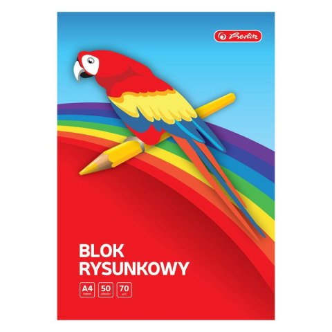 Blok rysunkowy 9584806 A4 biały 70g 50k Herlitz (400198596) Herlitz