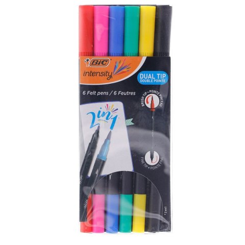 Cienkopis INTENSITY wkład mix mixmm 6kol. Bic (989694) Bic