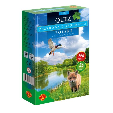Gra planszowa QUIZ PRZYRODA I GEOGRAFIA POLSKI MINI Alexander (5906018005257) Alexander