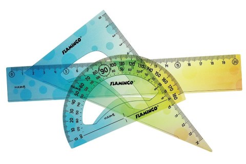 Komplet geometryczny 3 el. Flamingo (FLKR972402) Flamingo