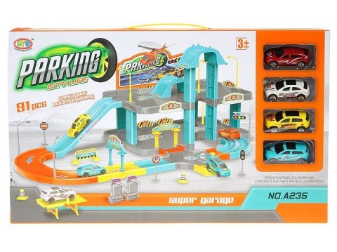 Parking samochodowy dwupoziomowy, 4 auta, 91 części Adar (554801) Adar