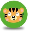 Piłka miękka gumowa tygrysek Artyk (133626) Artyk