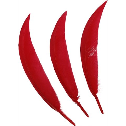 Piórka Craft-Fun Series czerwony 24 szt Titanum Titanum