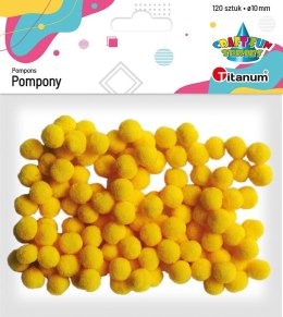 Pompony Craft-Fun Series żółty 120 szt Titanum (0126Y) Titanum