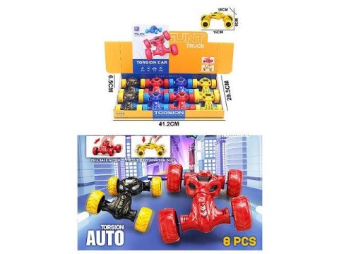 Samochód przewrotka 15cm 4 kolory Bigtoys (BA8895) Bigtoys