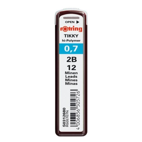 Wkład do ołówka (grafit) 2B 0,7mm Rotring Rotring