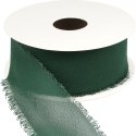 Wstążka Craft-Fun Series szyfonowa strzępiona 40x10 [mm x m] zielony butelkowy Titanum (WJ40-10-012B) Titanum