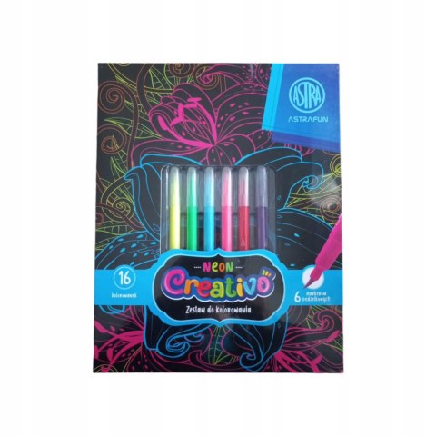 Zestaw plastyczny do kolorowania Flowers Astra Fun (601024002) Astra Fun