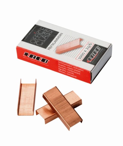 Zszywki 24/6 Miedziowane 24/6 1000 szt Laco (HK24/6) Laco