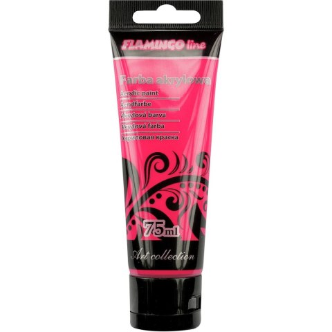 Farba akrylowa Fluo kolor: różowy 75ml Flamingo Line (105) Flamingo Line