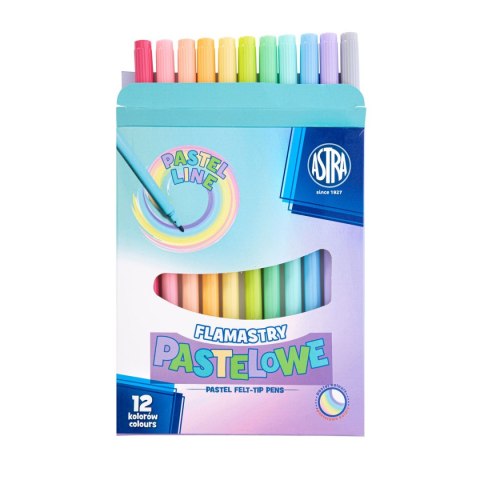 Flamaster pastelowe 12 kol. Astra (317122001) Astra