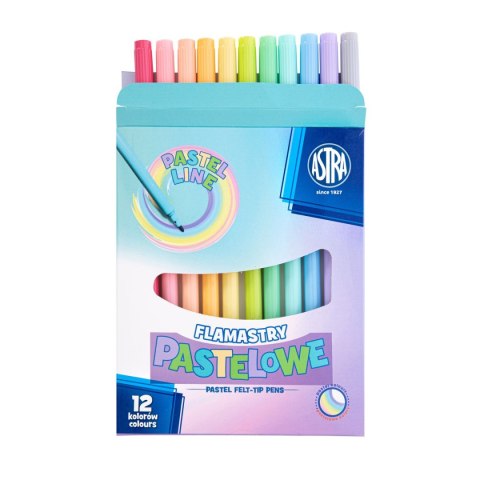 Flamaster pastelowe 12 kol. Astra (317122001) Astra