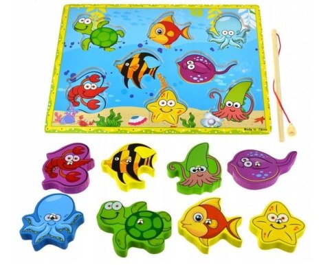 Gra zręcznościowa drewniane puzzle rybki z wędką Tupiko (2988) Tupiko