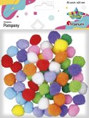 Pompony Craft-Fun Series Pastelowe poliestrowe mix 60 szt Titanum (20TH1020-13) Titanum