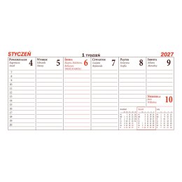 Kalendarz biurkowy EUROPA biurkowy leżący 135mm x 270mm Beskidy