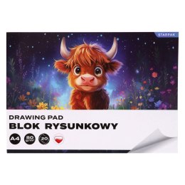 Blok rysunkowy A4 biały 80g 20k Starpak (587743)